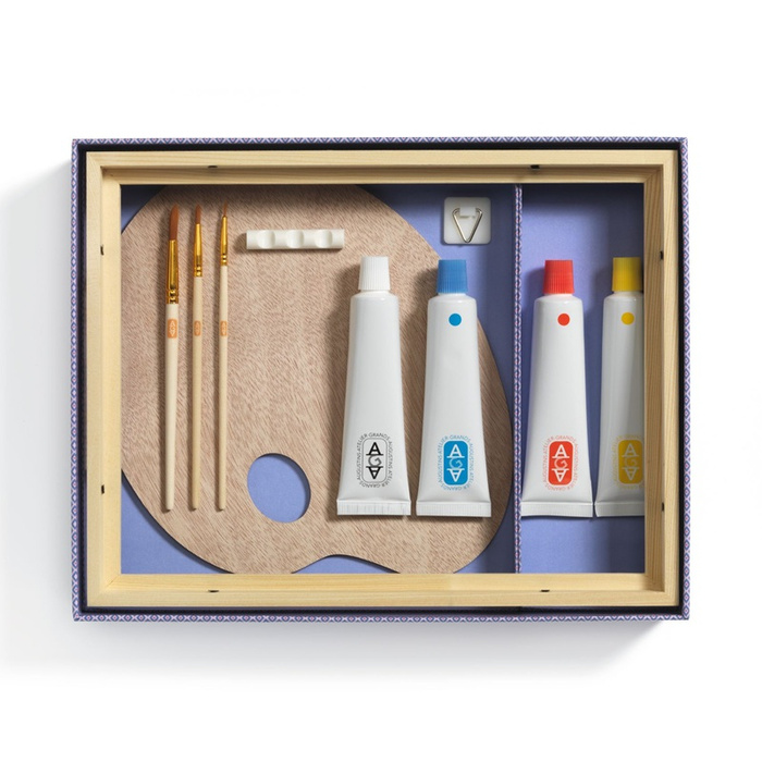 Zestaw artystyczny dla dorosłych Ryby i ptaki na tle kwiatów AGA Atelier 23 Djeco GA10023