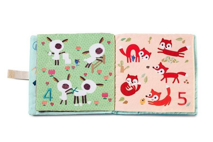 Materiałowa, mięciutka książeczka z cyferkami 1, 2, 3...83274-Lilliputiens