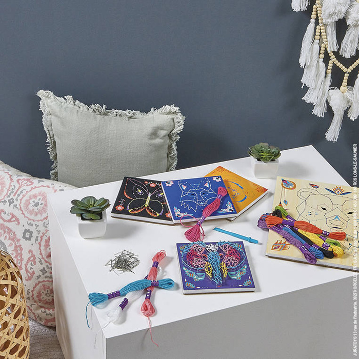 Zestaw kreatywny String Art Zwierzęta 8+, Janod J07912