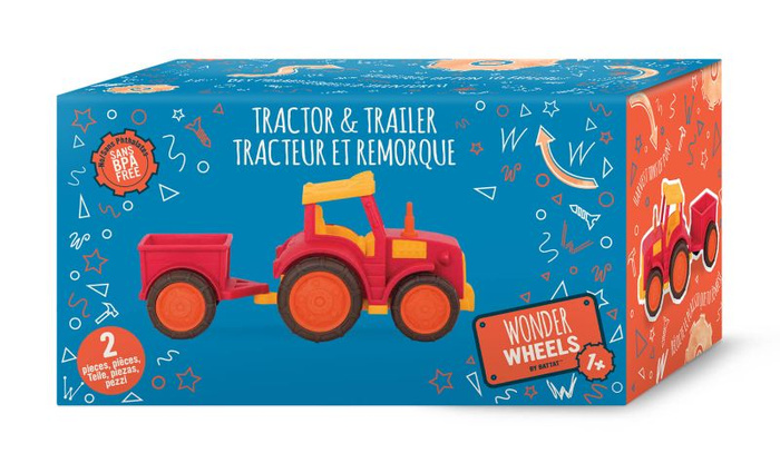 Traktor z przyczepką Wonder Wheels Battat BT1018Z samochody dla dzieci