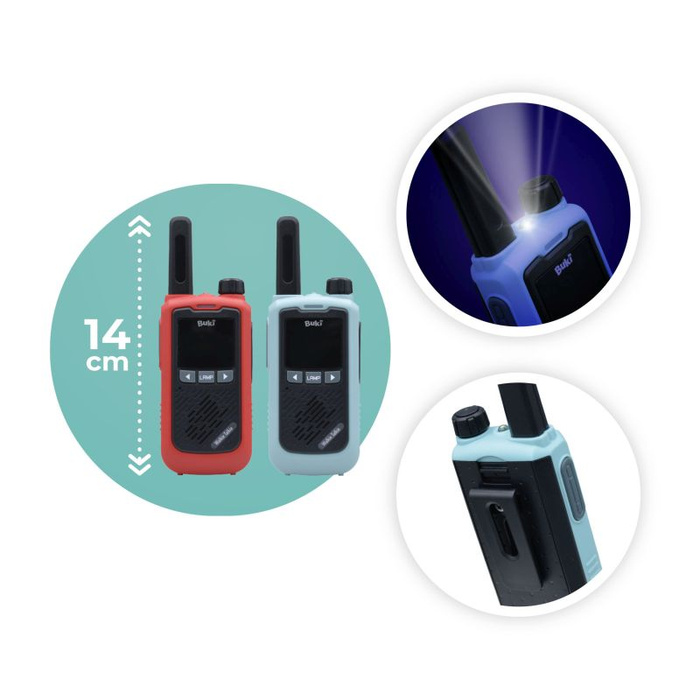 Walkie-talkie dla dzieci zasięg 5 km Zestaw Buki TW05