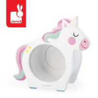 Skarbonka dla dzieci w kształcie jednorożca drewniana Janod J04655