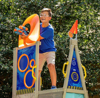 Drewniany plac zabaw Forteca Nerf Scout Defense Post P280123E-KidKraft, zabawy w plenerze