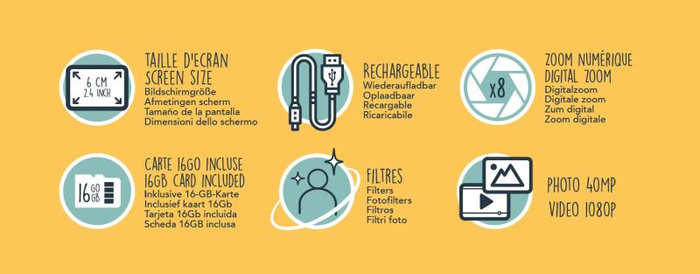 Aparat fotograficzny dla dzieci CamJunior Buki PV011