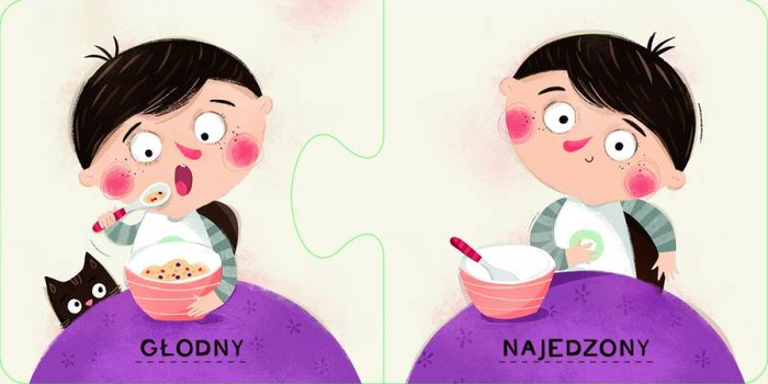 Pucio. Przeciwieństwa Nasza Księgarnia, puzzle dla dzieci