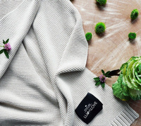 Bambusowy koc Glamour gray LL0386-Lullalove, kocyki dla dzieci