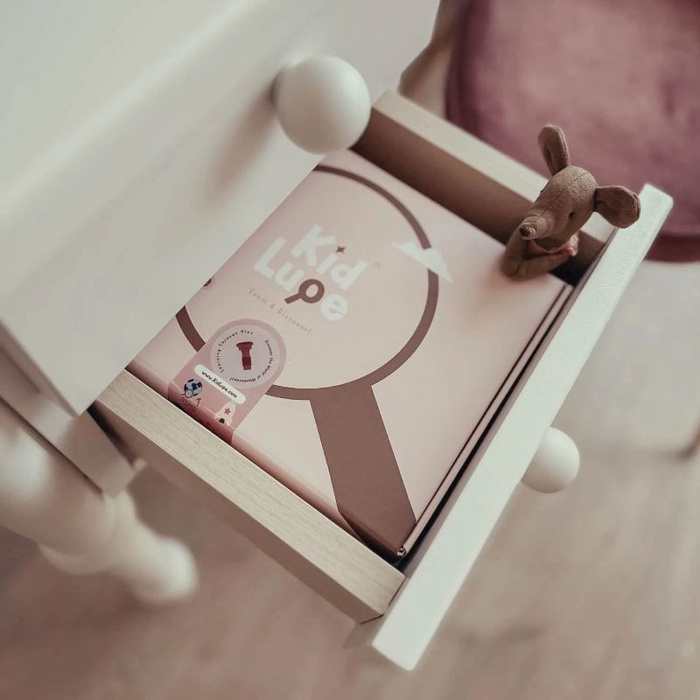 Mikroskop dla dzieci KidLupe kieszonkowy z ekranem LCD beżowy Kidinex