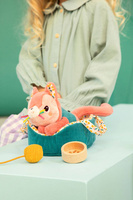 Przytulanka kotek z koszyczkiem i akcesoriami Kotka Jeanne Lilliputiens 83546