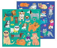 Magnetyczne puzzle dla dzieci Koty i psy 2x20 el MP60723-Mudpuppy, układanki dla najmłodszych 