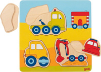 Układanka dla dzieci Na placu budowy 57721- Goki, puzzle do układania