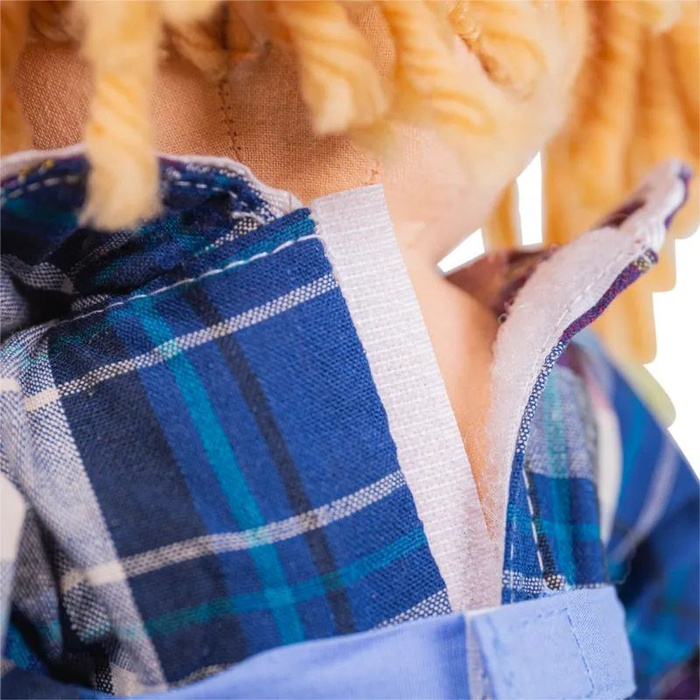 Szmaciana laleczka dla dzieci Karolina 34 cm Bigjigs BJD016