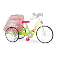 Rower do cateringu dla lalki 46cm lub podobnej Delivery Bike Our Generation BD37963