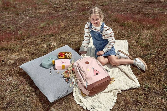 Lunchbox z wkładką Adventure Tipi 1210036749-Lassig, pudełka śniadaniowe dla dzieci NOWA KOLEKCJA