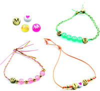 Zestaw do tworzenia biżuterii Perełki z literkami DJ09839-DJ09839, akcesoria dla dziewczynek