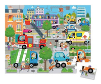 Puzzle w walizce Miasto 36 elementów Janod J02644