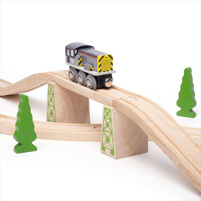 Lokomotywa do pociągu Class 8 Diesel BJT498-Bigjigs Rail, kolejki dla dzieci