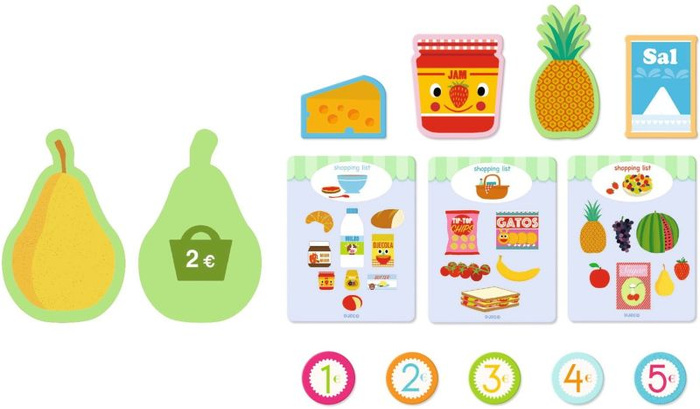 Akcesoria do zabawy w sklep odgrywanie ról Mia & Léo Mały Sklepik Djeco DJ05509