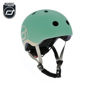 SCOOTANDRIDE Kask XXS-S dla dzieci 1-5 lat Forest lampka LED 96361