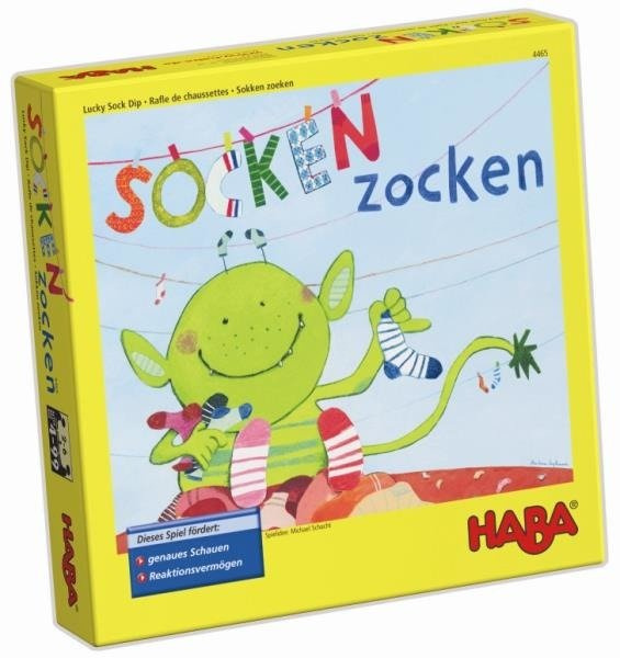 Gra zręcznościowa Skarpetkowy potwór Haba, zabawy edukacyjne