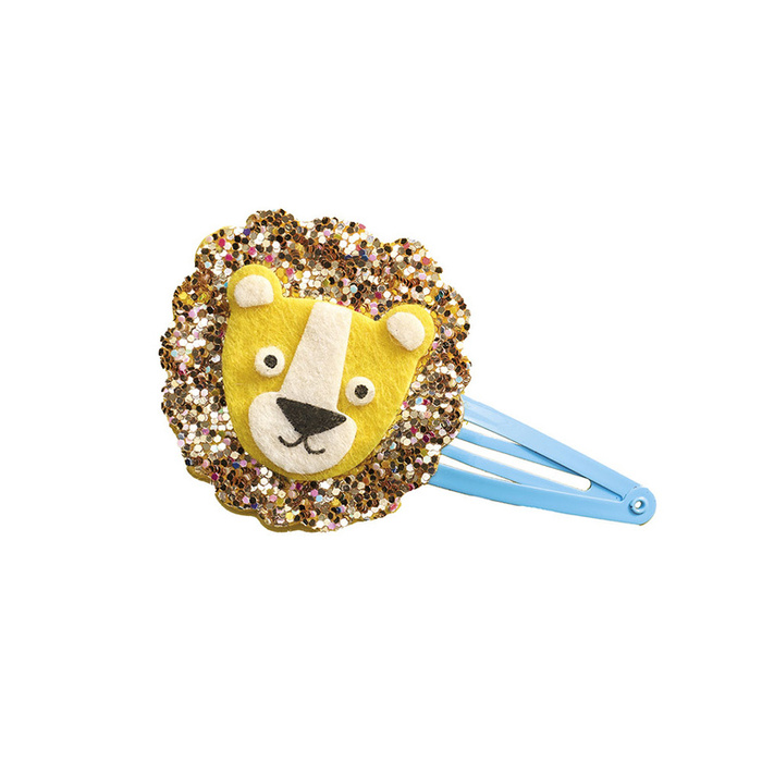 Zestaw kreatywny do tworzenia biżuterii Brokatowe spinki do włosów Egzotyczne zwierzęta Janod J09178