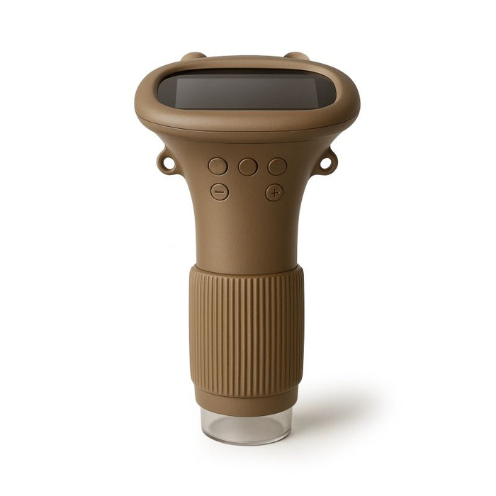 Mikroskop dla dzieci KidLupe kieszonkowy z ekranem LCD brązowy Kidinex