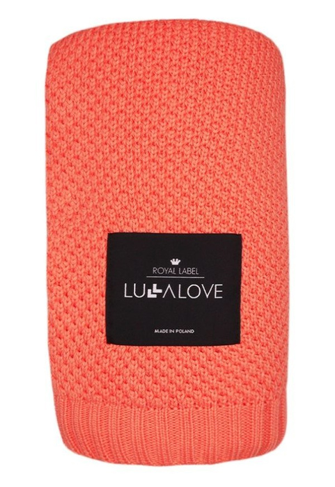 Bambusowy koc Living coral LL5817-Lullalove, kocyki dla dzieci
