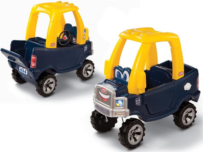 Jeździk Cozy Truck Little Tikes 620744 czarno-żółty Samochód Pick up z kierownicą i klaksonem