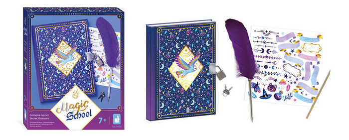 Zestaw kreatywny Sekretna księga 96 stronnicowa Szkoła magii J09110 Janod