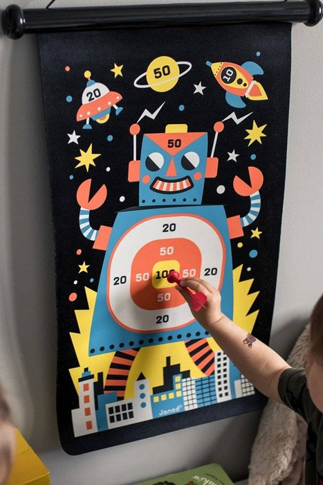 Gra zręcznościowa Robot J02073-Janod, rzutki dla dzieci