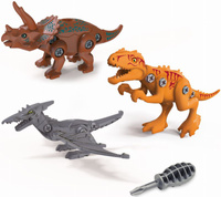 Dinozaury do skręcenia dla dzieci Buki 2136 zestaw figurek 