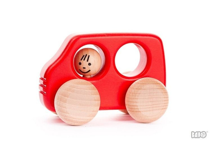 Bus Bajo - samochód z drewna, 46110-Bajo