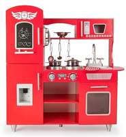 Drewniana duża kuchnia dla dzieci Piekielne gotowanie z dźwiękiem, 246218- kuchnie dziecięce