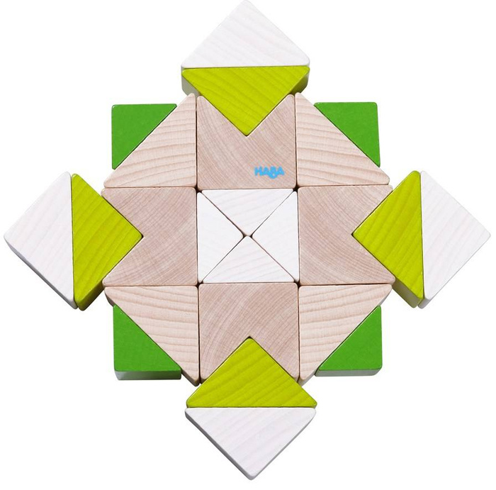 Klocki i układanka drewniana 3D Nordic Mosaic HB305461-Haba, zabawki edukacyjne