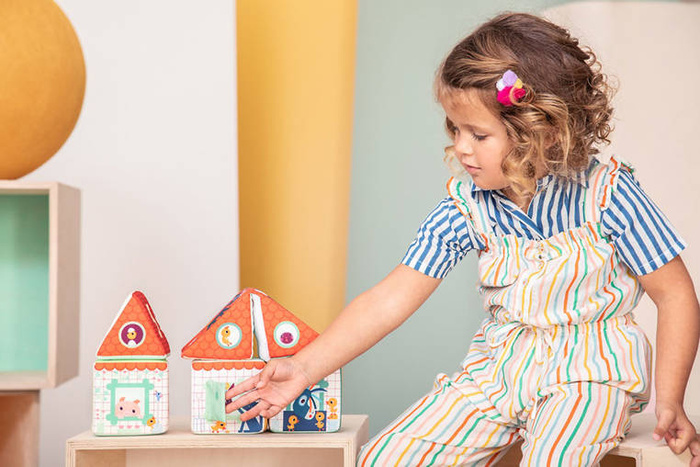 Zestaw 5 miękkich klocków wielofunkcyjnych Stodoła Farma 83455 Lilliputiens