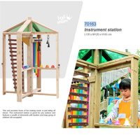 Muzyczny drewniany Plac zabaw XXL CLASSIC WORLD EDU CW70163 Dzwonki Cymbałki i Dzwoneczki dla dzieci do zabawy