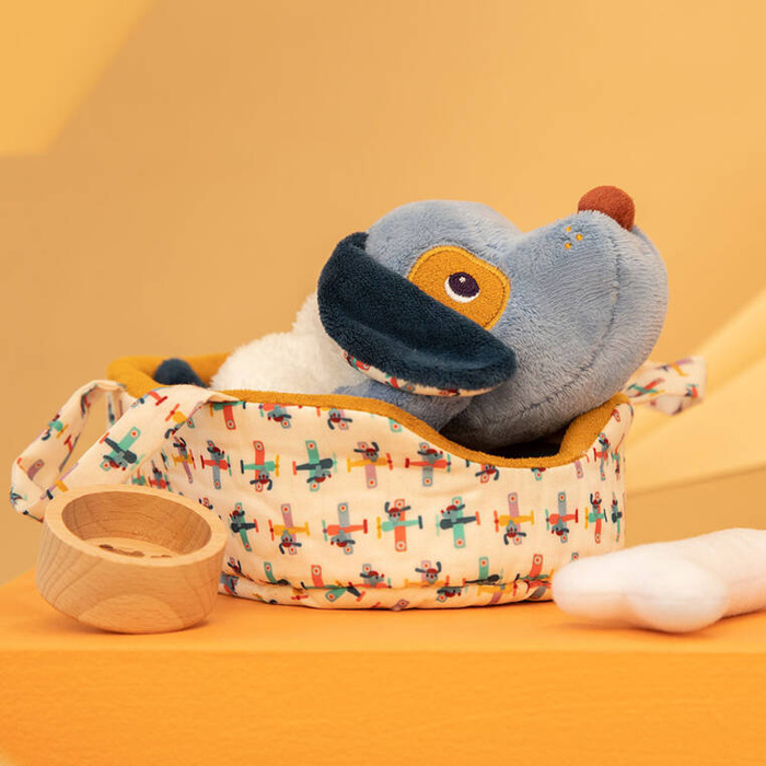 Przytulanka piesek z koszyczkiem i akcesoriami Piesek Jules Lilliputiens 83547