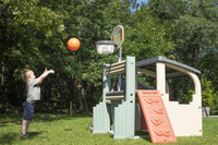 Centrum Zabawy Smoby 840206 wszechstronny Plac zabaw z koszem bramką i ścianką wspinaczkową dla dzieci