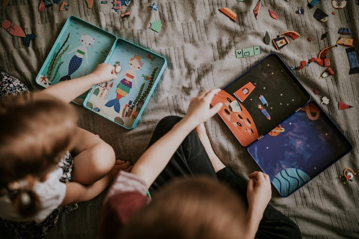 Kreatywna układanka magnetyczna Rakiety kosmiczne MP63823-Mudpuppy, zestawy kreatywne