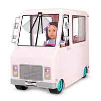 Lodziarnia na kółkach Różowy samochód dla lalek Sweet stop ice cream truck Our Generation BD37363Z