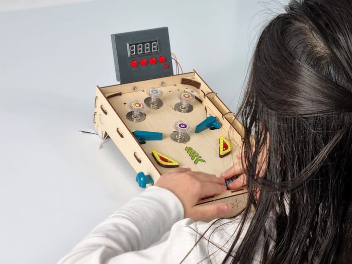 Automat do gry w pinball zrób to sam Buki 2168 światło dźwięk