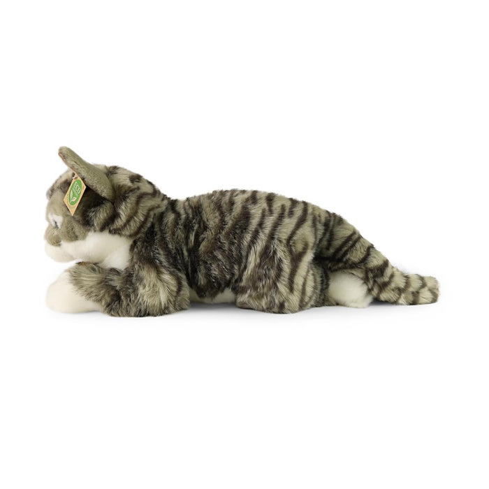 Pluszowy pręgowany kot szary 40 cm Rappa 221154