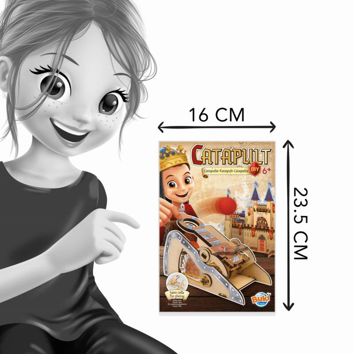 Zestaw kreatywny Zrób to sam Średniowieczna katapulta Buki 2171