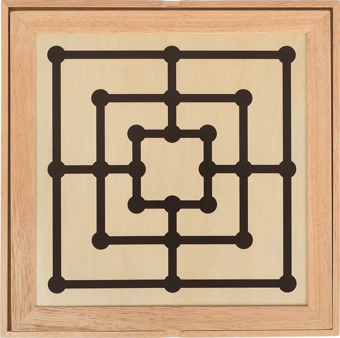 Zestaw gier 3w1 szachy warcaby i młynek 56953-Goki, gry planszowe dla dzieci