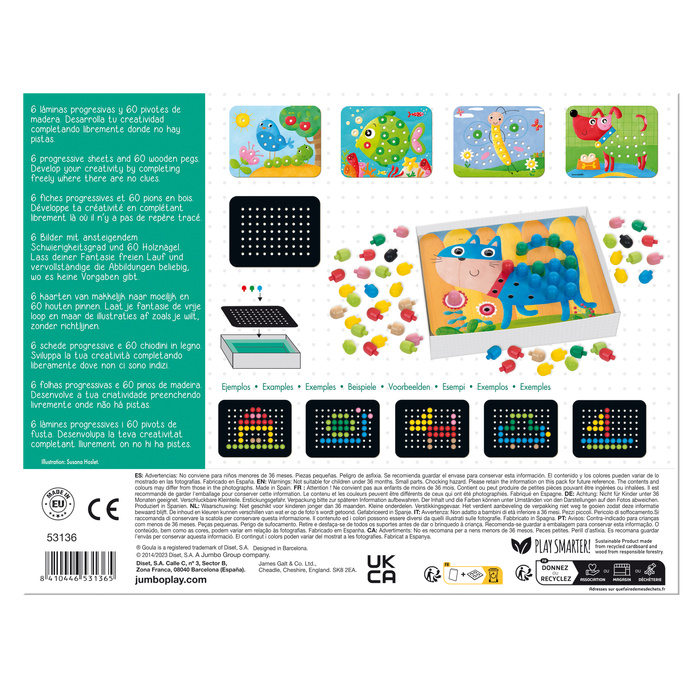 Układanka dla dzieci drewniana Mozaika Goula 53136