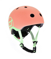 SCOOTANDRIDE Kask XXS-S dla dzieci 1-5 lat Peach lampka LED 96389
