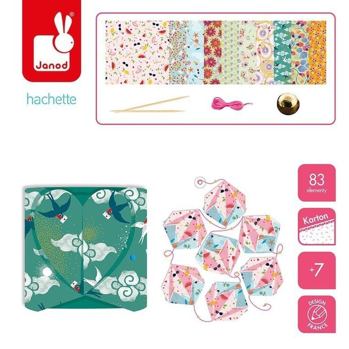 Zestaw kreatywny do tworzenia origami 7+, Janod J07887