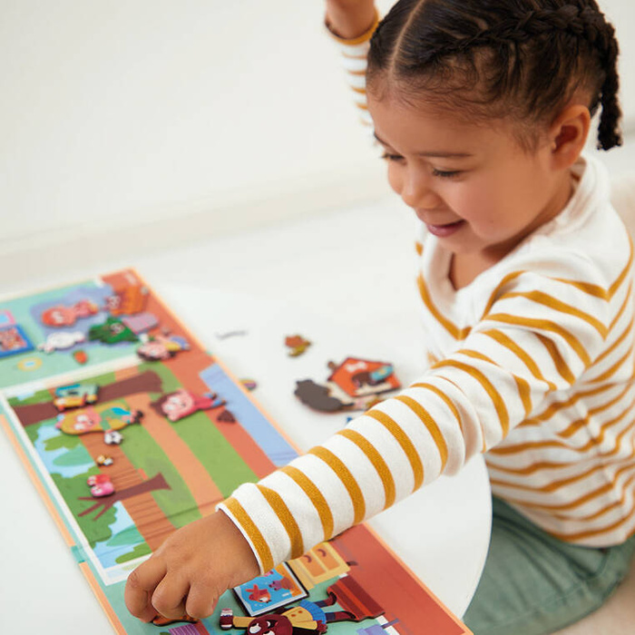 Magnetyczna rozkładana układanka Zwierzęta domowe Magneti'stories J05457 Janod