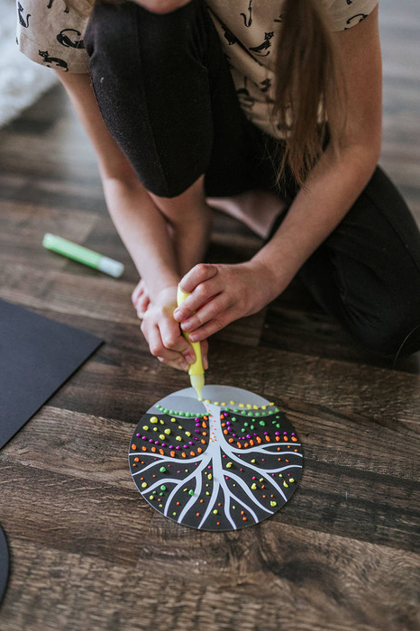 Zestaw kreatywny Malowanie kropkami Dots painting I love creativity Janod J07736