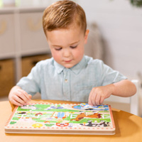 Układanka drewniana z dźwiękiem Gospodarstwo Old MacDonald's Melissa & Doug 50201