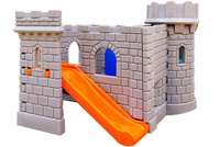 Klasyczny Zamek ze zjeżdżalnią Little Tikes 172083E13 dla dzieci do aktywnej zabawy w ogrodzie